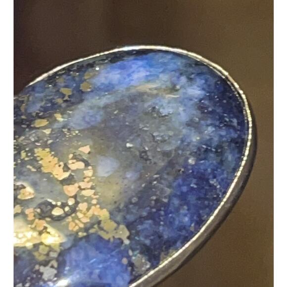 Oval Lapis Lazuli Gemstone Pendant - Picture 7 of 13